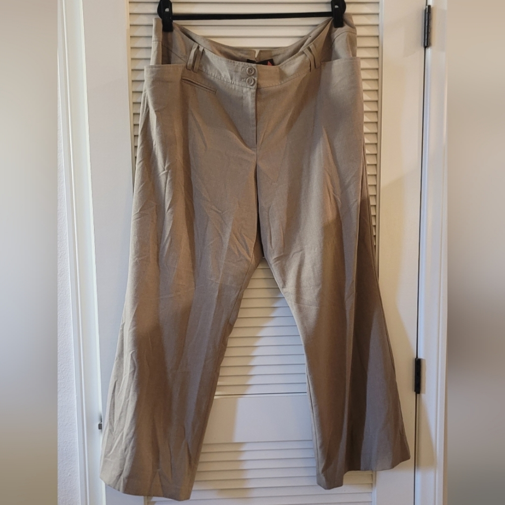Lane Bryant- (Plus-Size) Tan Pants With Front Pockets